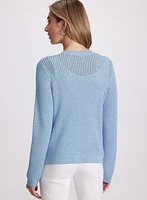 Lurex Knit Cardigan