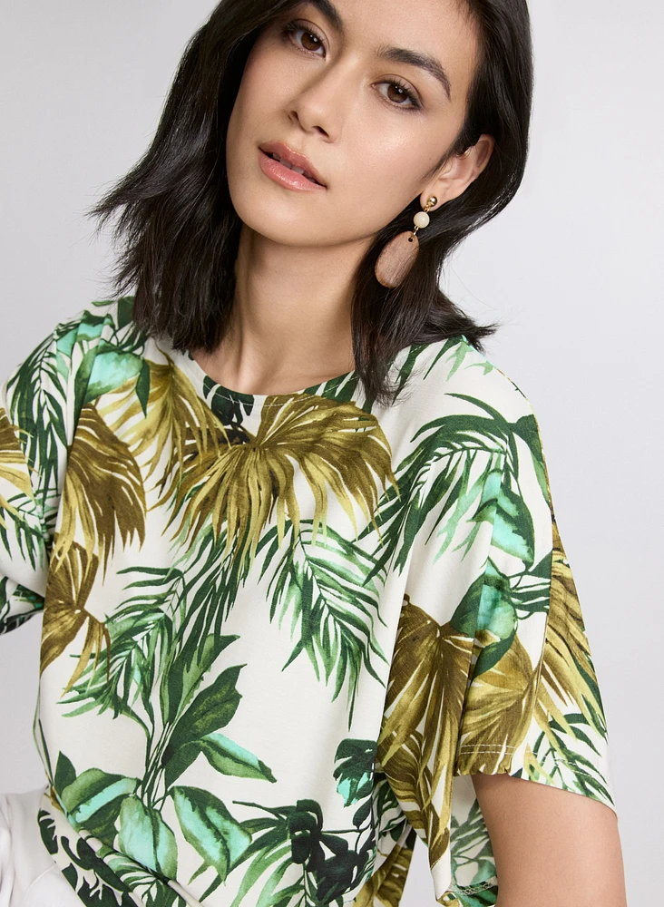 Tropical Print Top