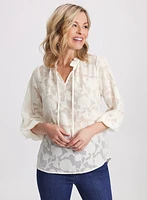 Tonal Floral Blouse
