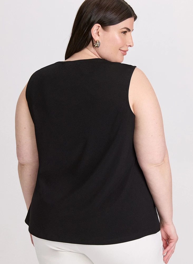 Contrast Trim Top
