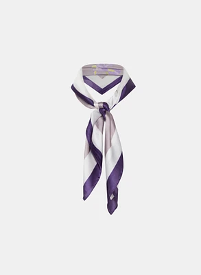 Foulard floral soyeux