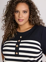 Striped A-Line Dress