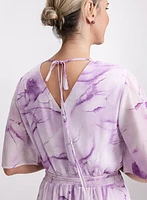 Marbled Chiffon Dress
