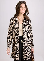 Palm Leaf Print Blouse