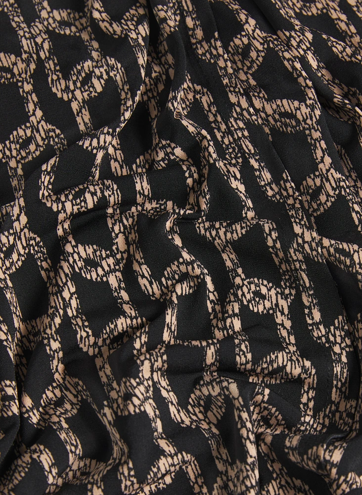 Chain Print Dress