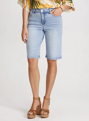 Denim Bermuda Shorts