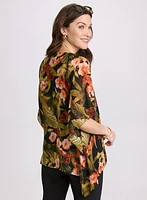 Tropical Print Blouse