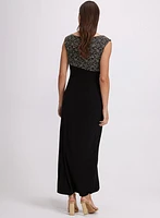 Sequined Empire Waist Dress
