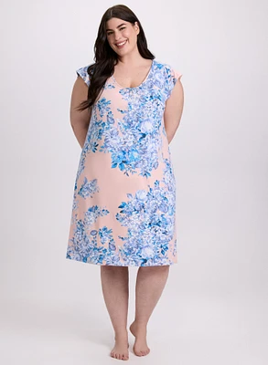 Robe de nuit florale