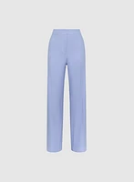 Olivia Chambray Wide-Leg Pants