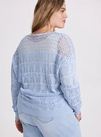 Pointelle Knit Sweater