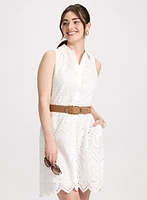 Eyelet Shirt-Dress
