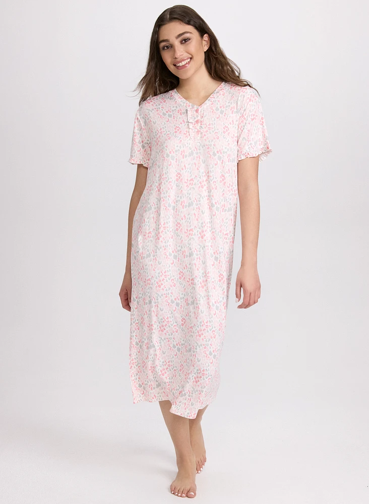 Leopard Print Night Dress