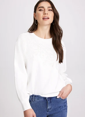 Paisley Appliqué Top