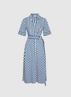 Striped Shirt Dress