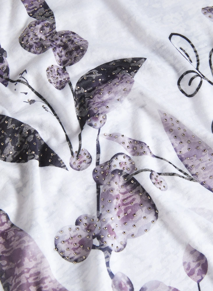 Floral Burnout T-Shirt