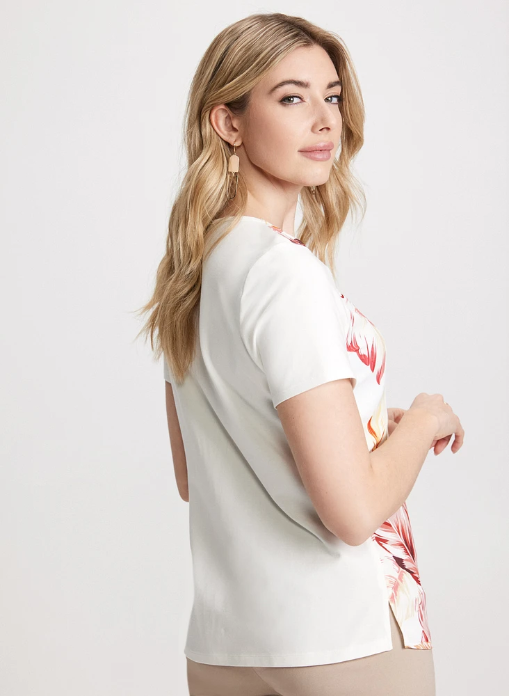 Printed Crew-Neck Tee