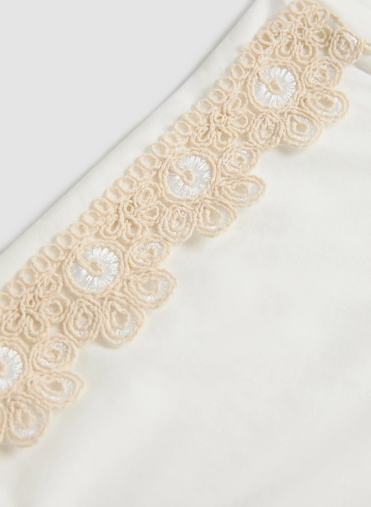 Crochet Trim T-Shirt