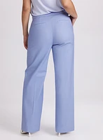 Olivia Chambray Wide-Leg Pants
