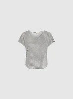 Diagonal Stripe Print Top