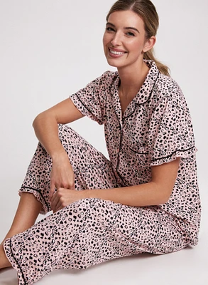 Ensemble de pyjama à motif coeur