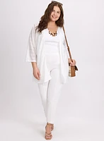 Textured Open Cardigan