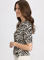 Zebra Print Top