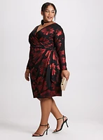 Robe en jersey à coquelicots