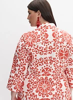 Melanie Lyne - Blouse en lin à motif paisley