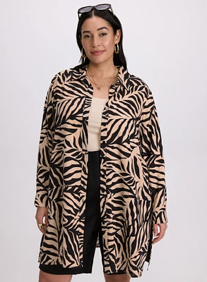 Palm Leaf Print Blouse