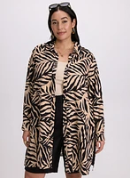 Palm Leaf Print Blouse