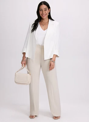 Veste courte et pantalon à jambe large