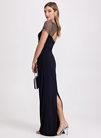Beaded Column Dress