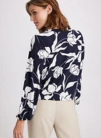 Peony Print Blouse