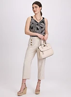 Sleeveless Geometric Top