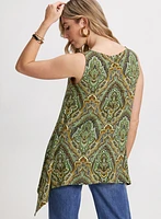 Sleeveless Paisley Top