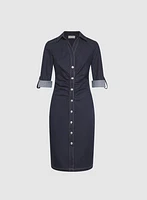 Button-Down Denim Dress