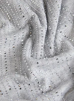 Rhinestone Mock Neck Sweater