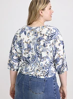 Paisley Print Top