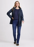 Removable Hood Rain Coat