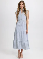 Striped Ruffle Detail Dress
