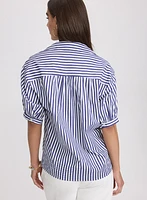 Striped Cotton Blouse