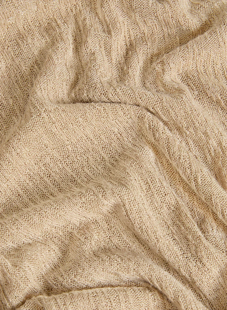 Flared Sleeve Knit Top