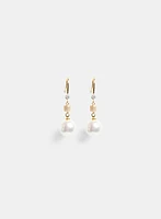 Tiered Pearl Drop Earrings