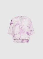 Marble Print Blouse