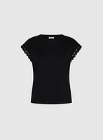 Crochet Trim T-Shirt