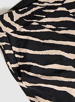 Olivia Zebra Print Wide-Leg Pants