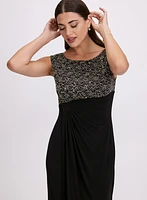 Sequined Empire Waist Dress