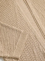 Open Stitch Tunic Cardigan