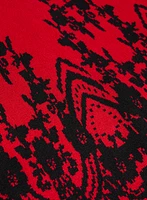 Paisley Placement Print Knit Dress